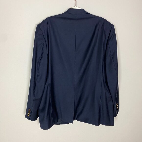 Lauren Ralph Lauren Blue Sport Coat Blazer Suit Jacket Gold Buttons Mens 48R - Picture 4 of 4